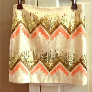 Sequin mini skirt